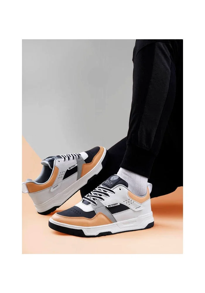 Bacca Bucci Black and White Urban Genesis 1.0 The Pinnacle of Street-Smart Elegance with Breathable Perforated Design Sneakers for Men | Best Price UAE